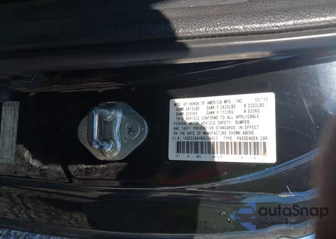 2011 Honda Accord 3.5 Ex-L from USA, damaged, VIN 1HGCS2A84BA004803
